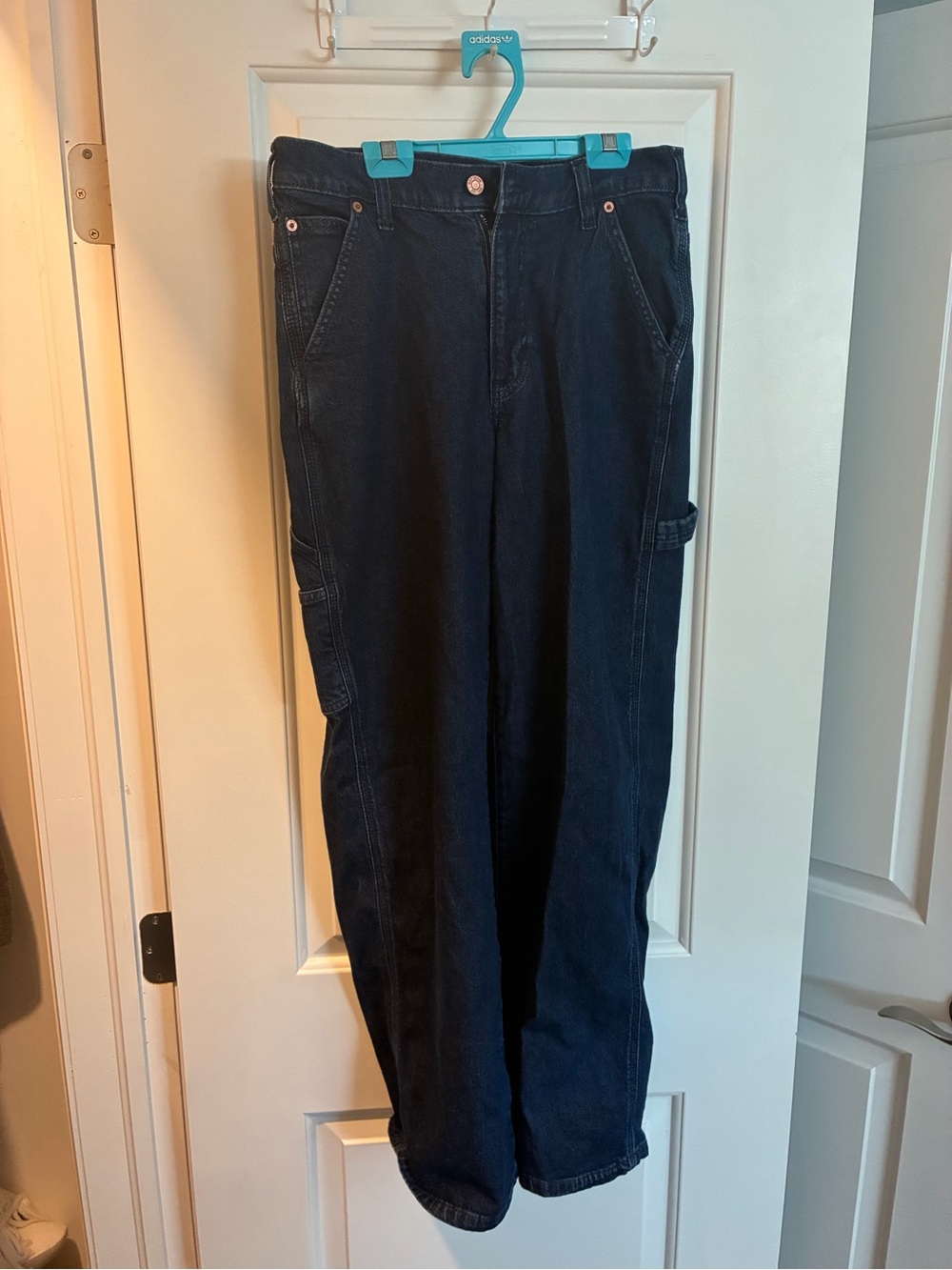 GAP Dark Blue Wide-Leg Utility Jeans